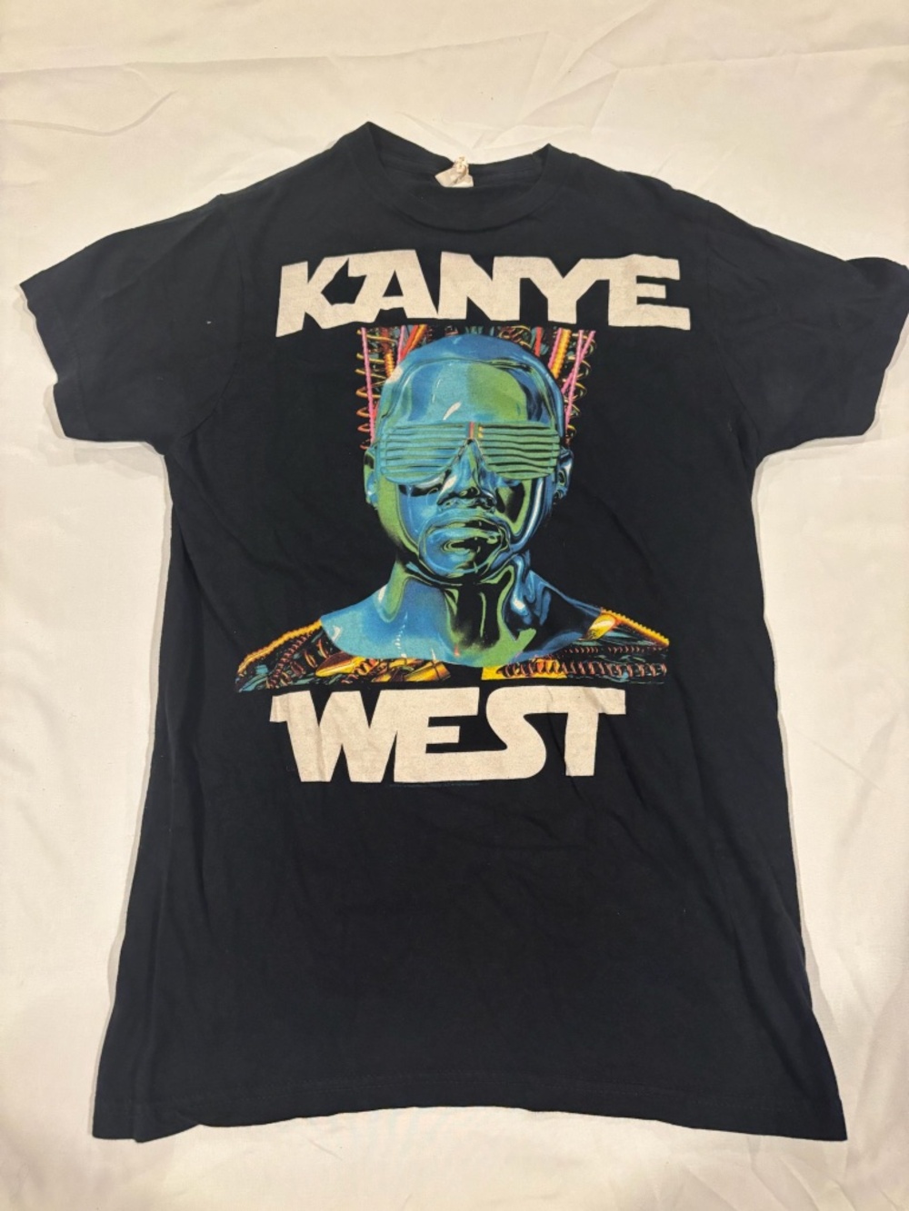 Vintage 2008 Kanye West Glow in the Dark Tour Cyber Robot Bay Island Unisex Sz S